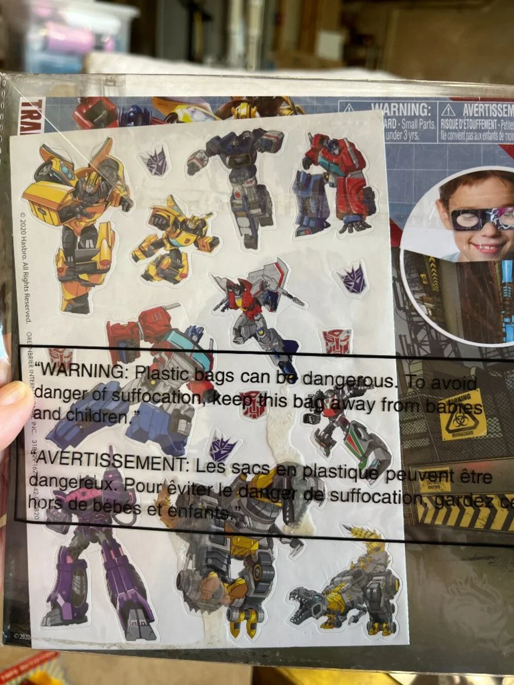 Trolls Jurasic Park Transformers 3d sticker